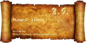 Nyagul Ilona névjegykártya